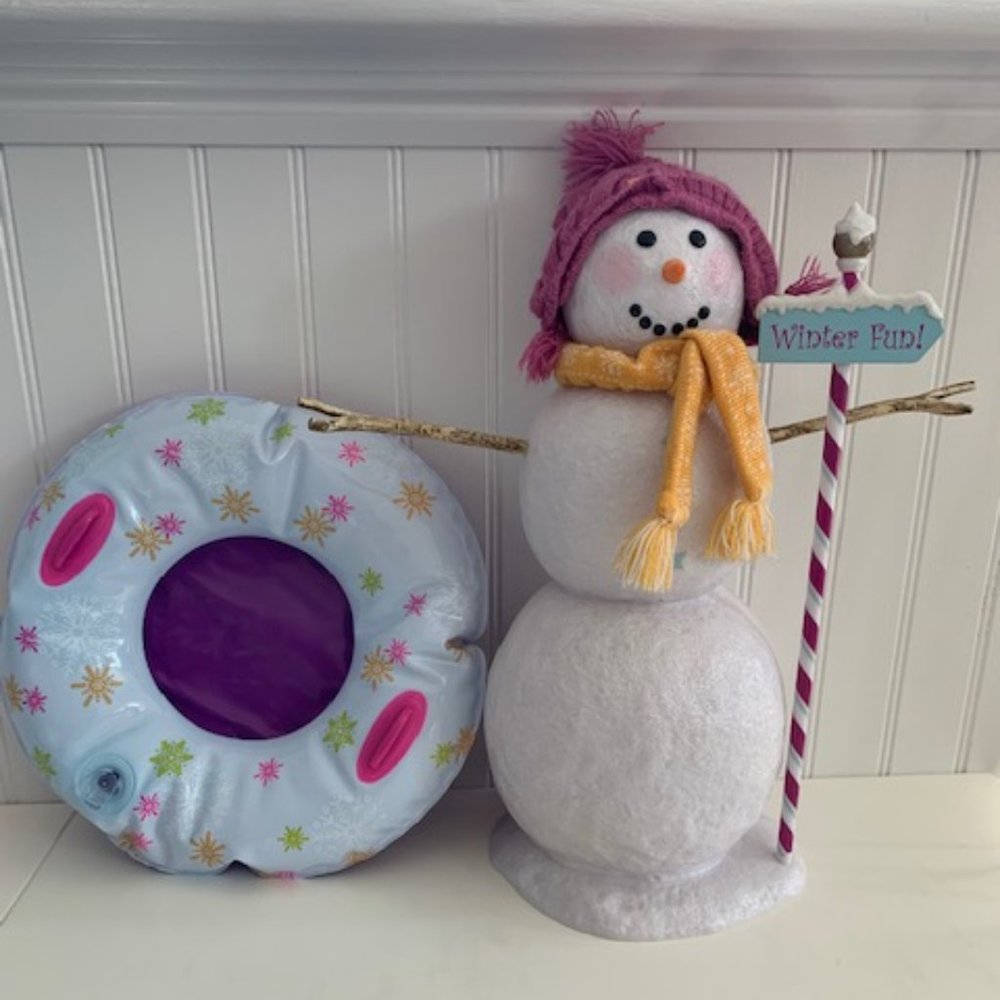 American Girl Doll "Snow Much Fun Set" Snowman and Sledding Tube